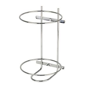 Reja niquelada de soporte pared para el cubo de 4 litros