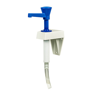 dosificador IND-S de pared con tubo de PVC a garrafa